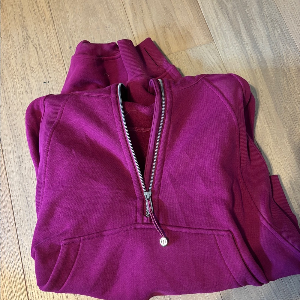 Lululemon Purple Half-Zip Sweatshirt